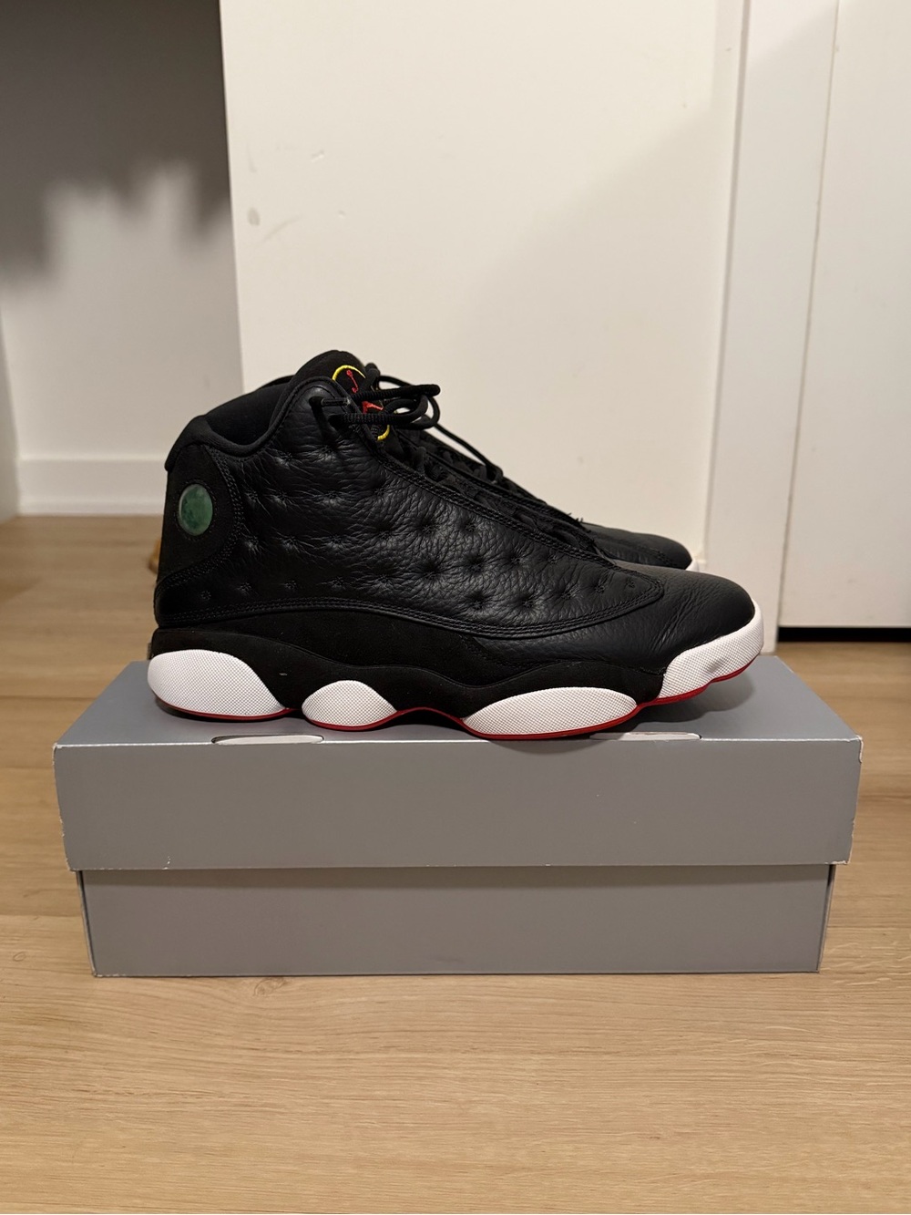 Air Jordan 13 Retro Playoffs Black/True Red/White Mens Sneakers